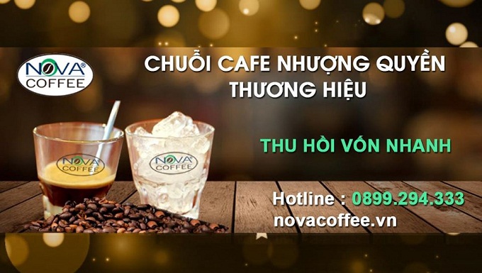Nova coffee chuỗi nhượng quyền thương hiệu