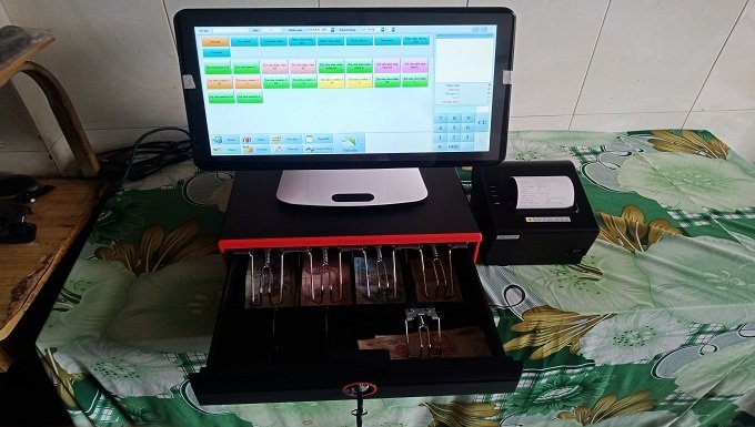 Trọn bộ máy tính tiền quán ăn