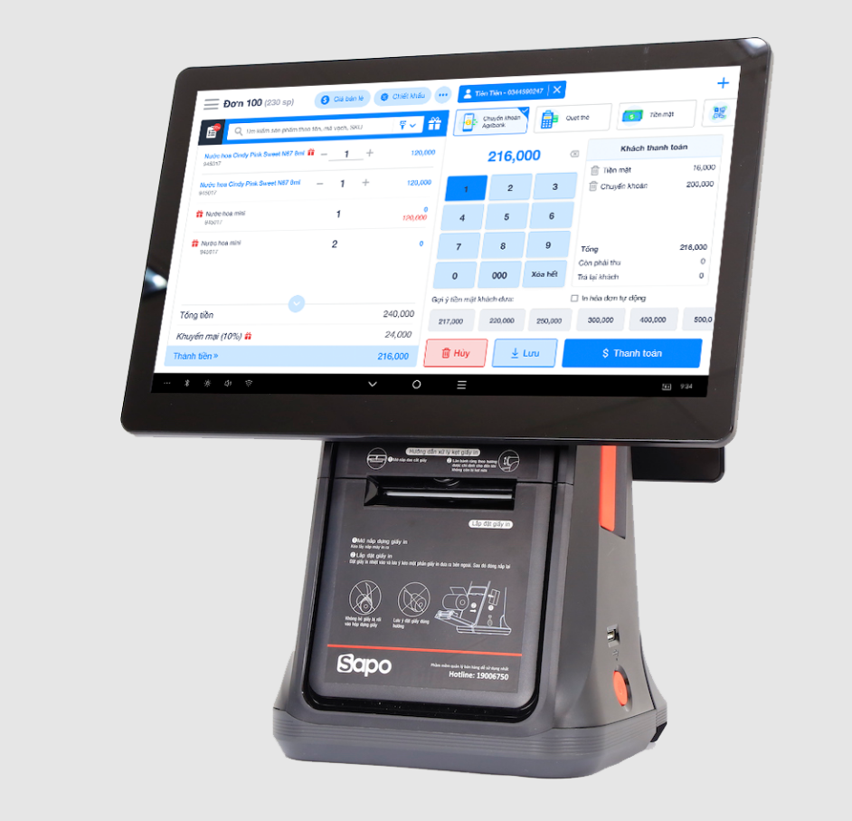 Thu Mua May Tinh Tien Sapo